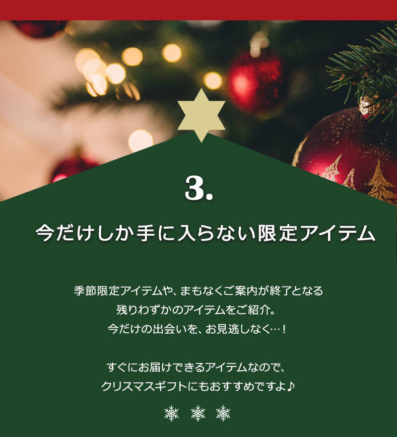 クリスマス 季節限定アイテム